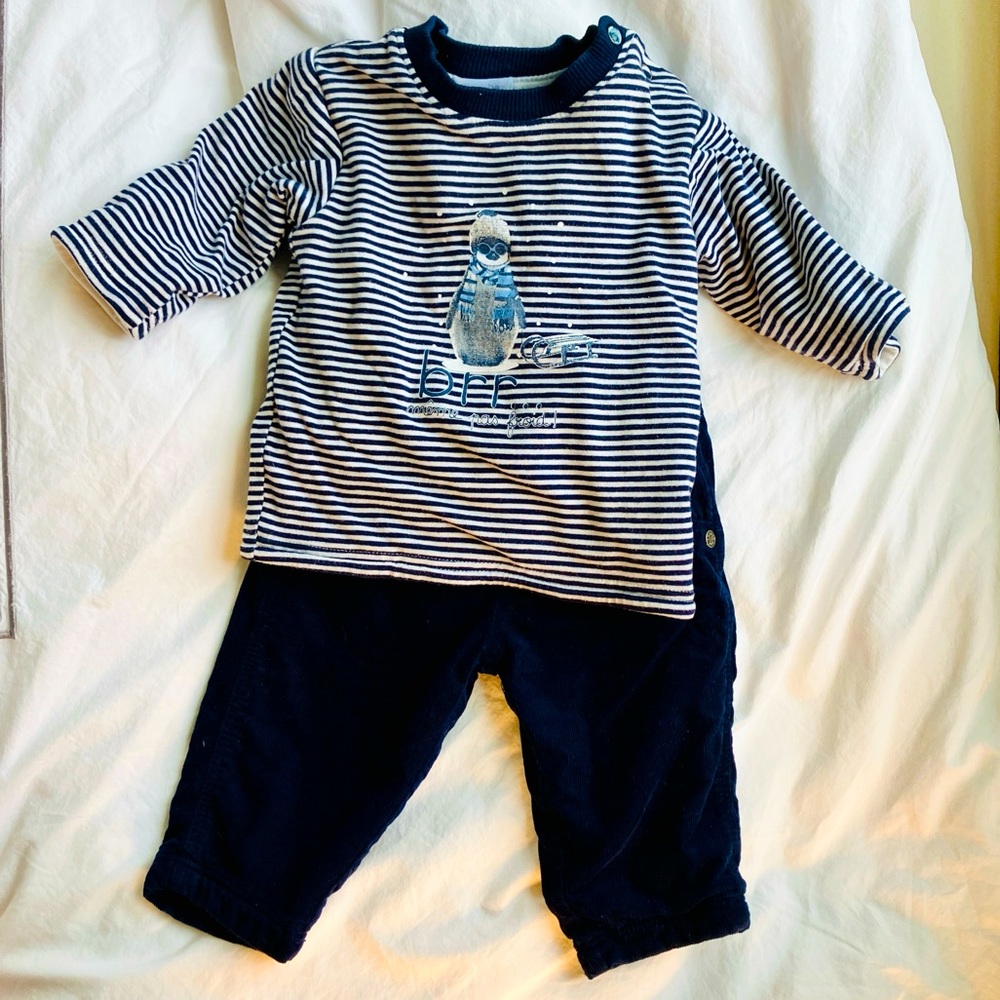 Absorba Winter Outfit with Penguin - Size 3m